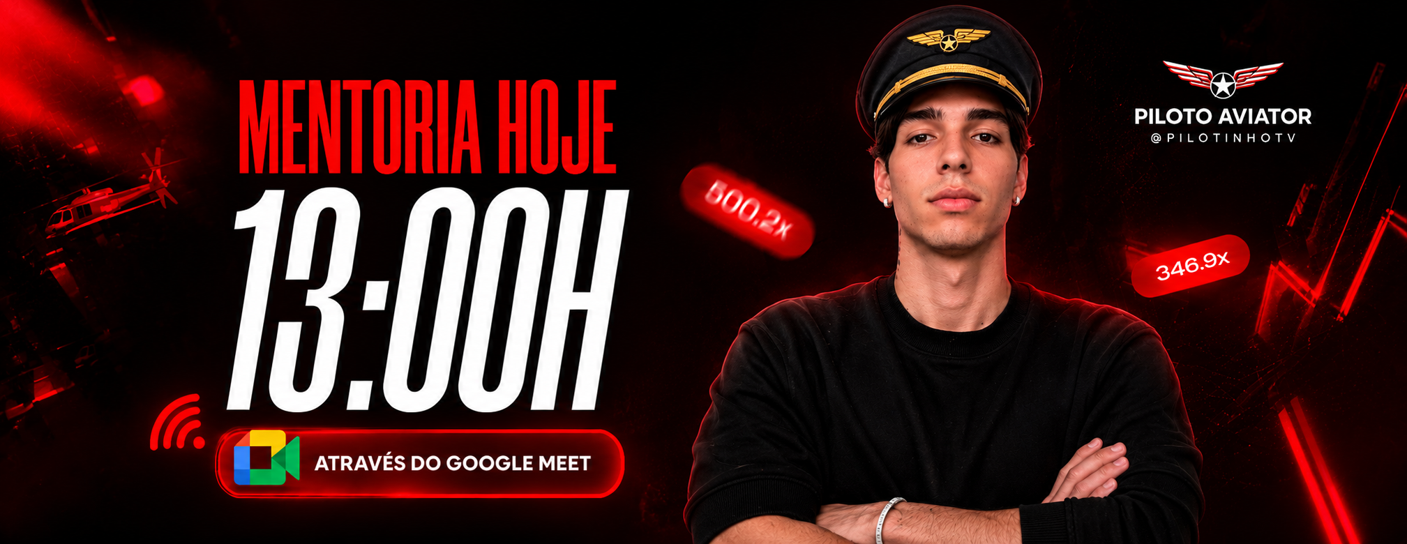 Live 13h00 — Mentoria hoje